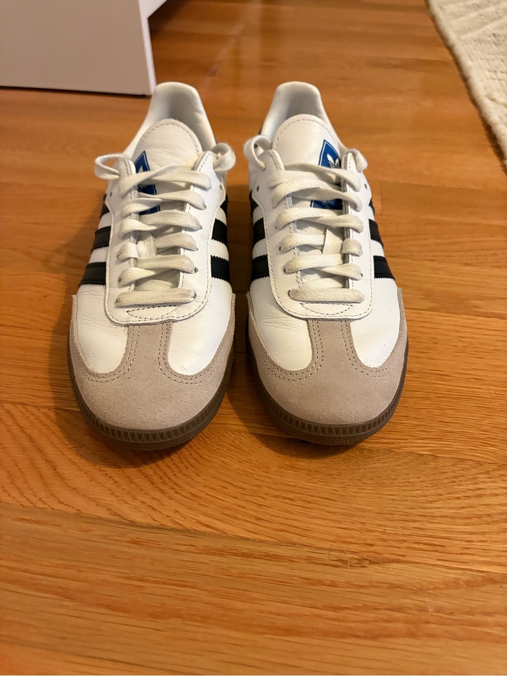 Women’s adidas Samba Leather Sneakers - White, Black, Beige
